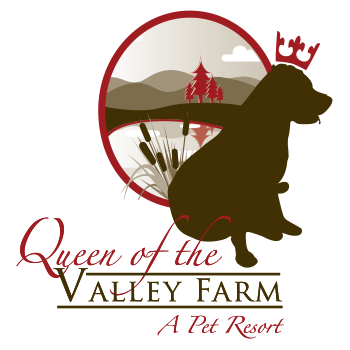 Logo for Queen of the Valley Farm a Pet Resort
