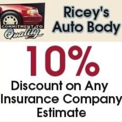Ricey's Auto Body logo