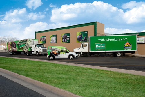 Store Front with Trucks