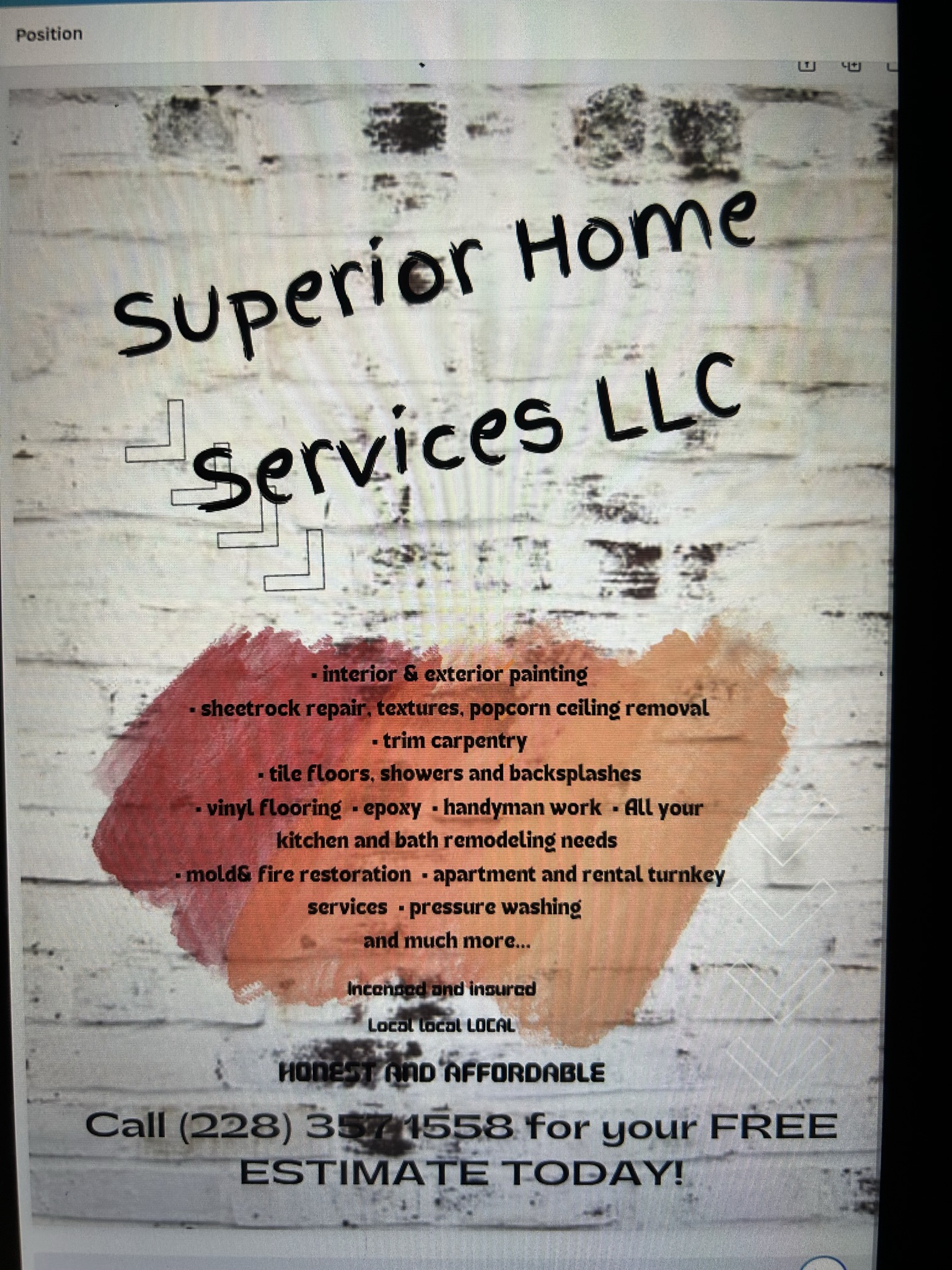 Logo for Superior skills Painting & Home Repair