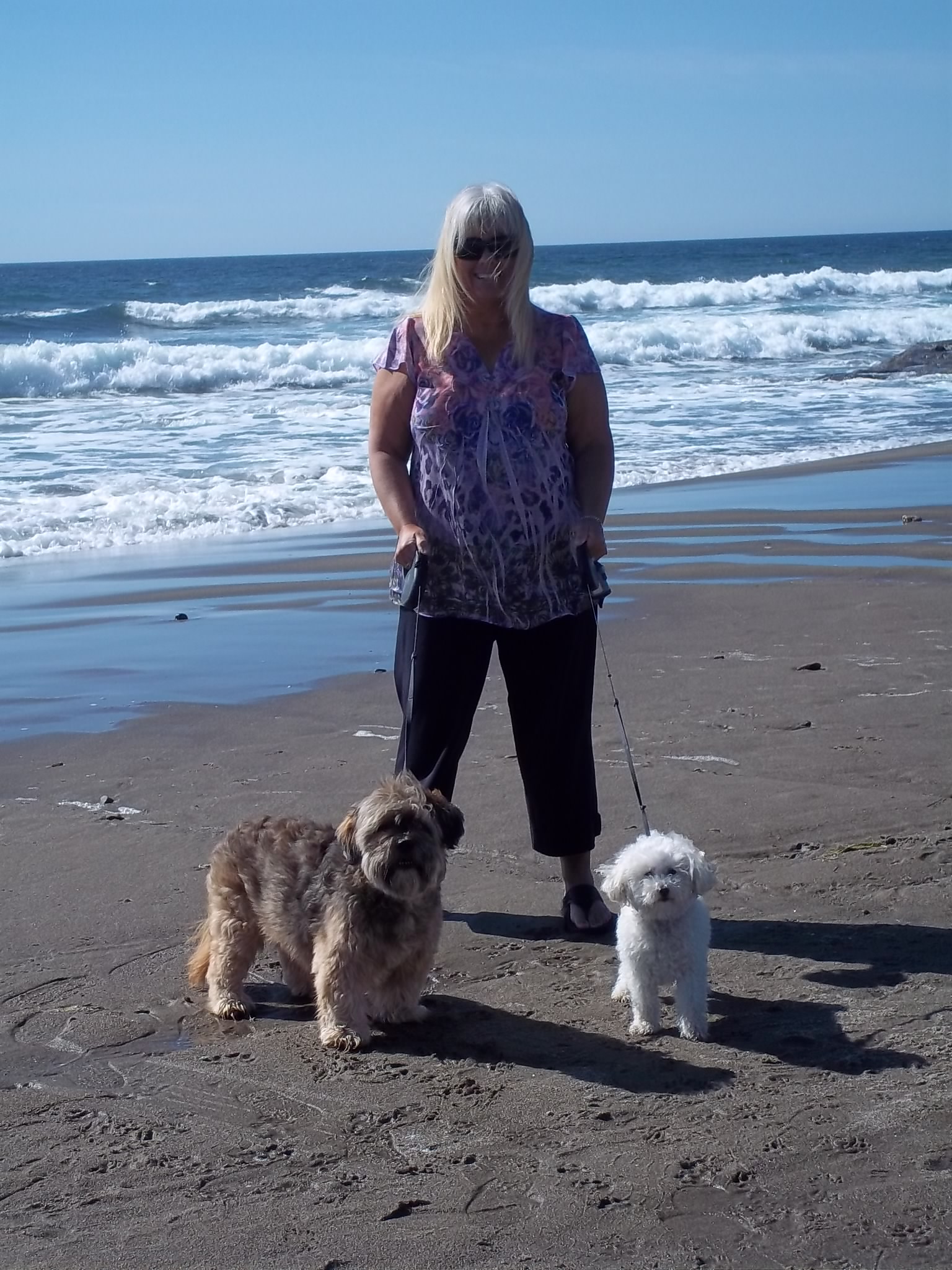 Coco & Boo Owner Lori with two clients