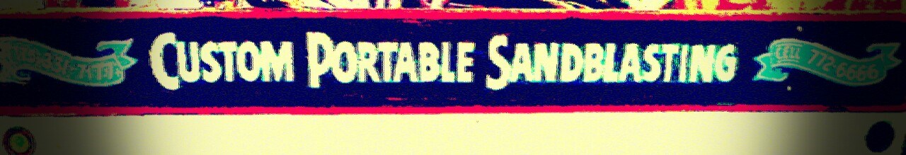 CUSTOM PORTABLE SANDBLASTING logo