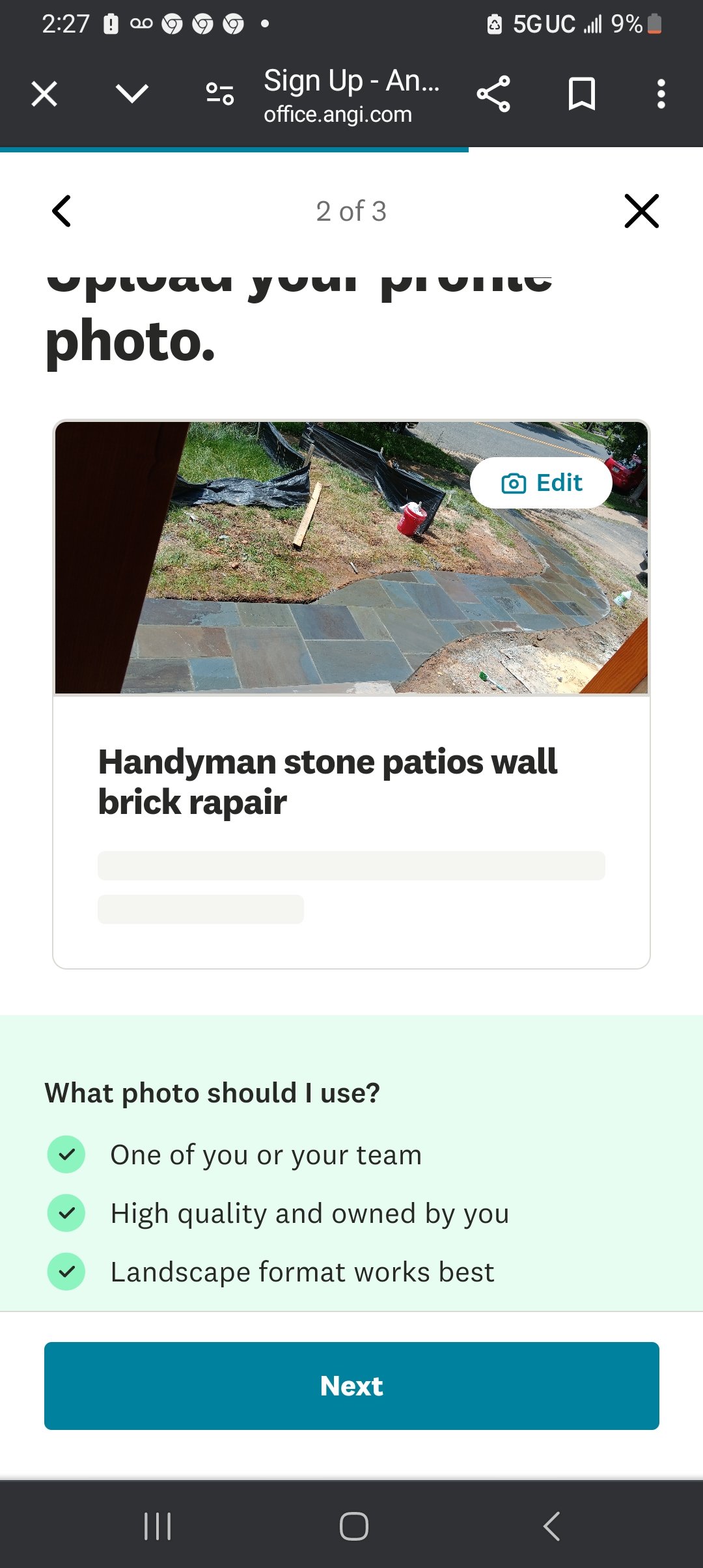Avatar for Handyman stone patios wall brick rapair 