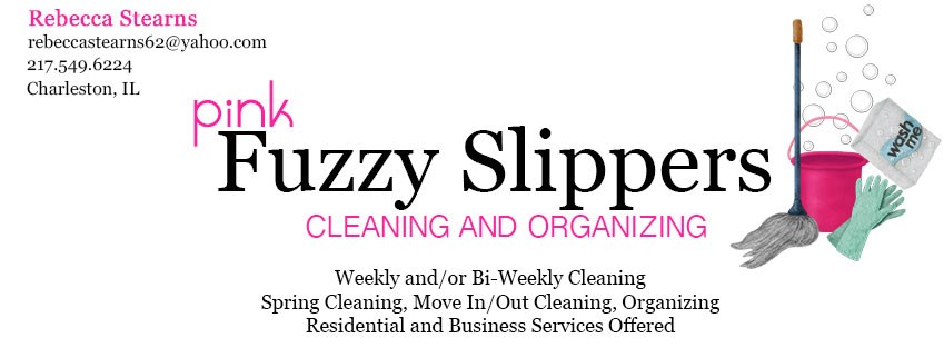Logo for Pink Fuzzy Slippers Cleaning and Organizing