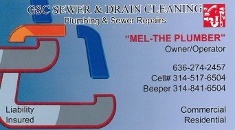 Logo for Mel The Plumber-Gsc Sewer & Drain Cleaning
