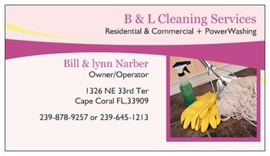 B&L Cleaning Service logo