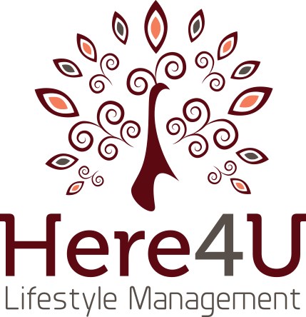 Here 4 U Lifestyle Management logo