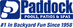 Logo for Paddock Pools, Patios & Spas