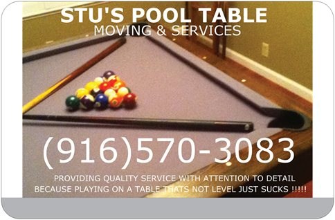 Logo for STU'S POOL TABLE MOVERS & SERVICES