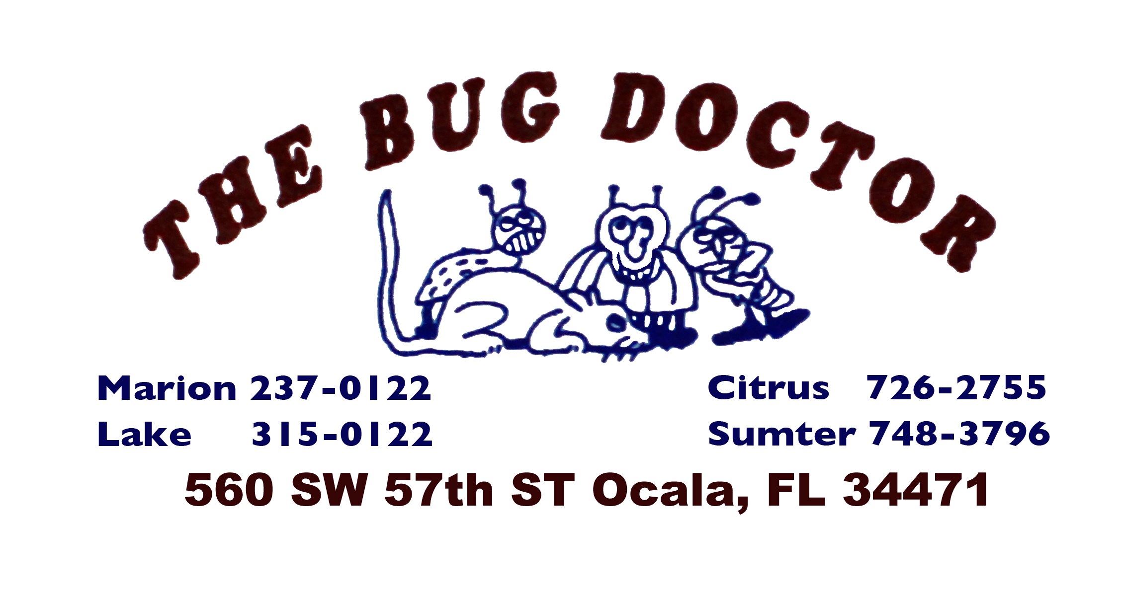 Logo for THE BUG DOCTOR