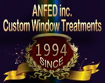 ANFED CUSTOM DRAPERIES logo