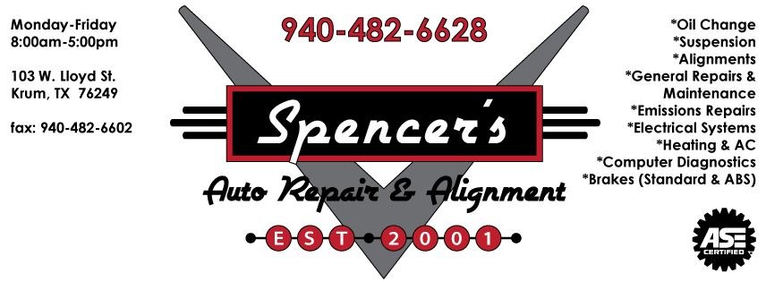 Logo for Spencer's Auto Repair & Alignment