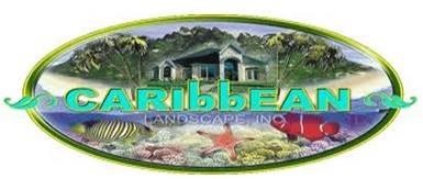 caribbean landscape nursery construction logo