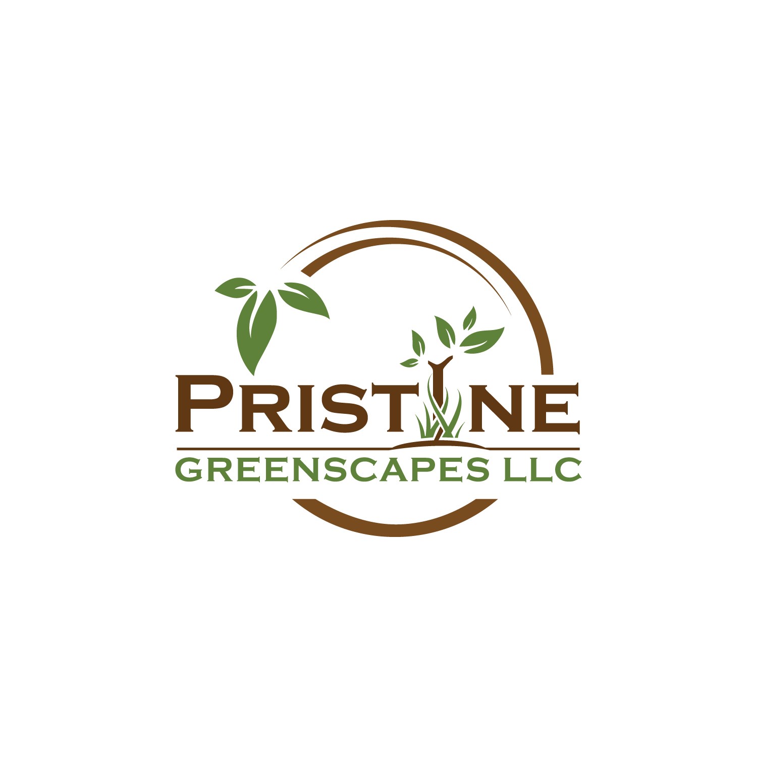 Pristine Greenscapes, LLC. logo