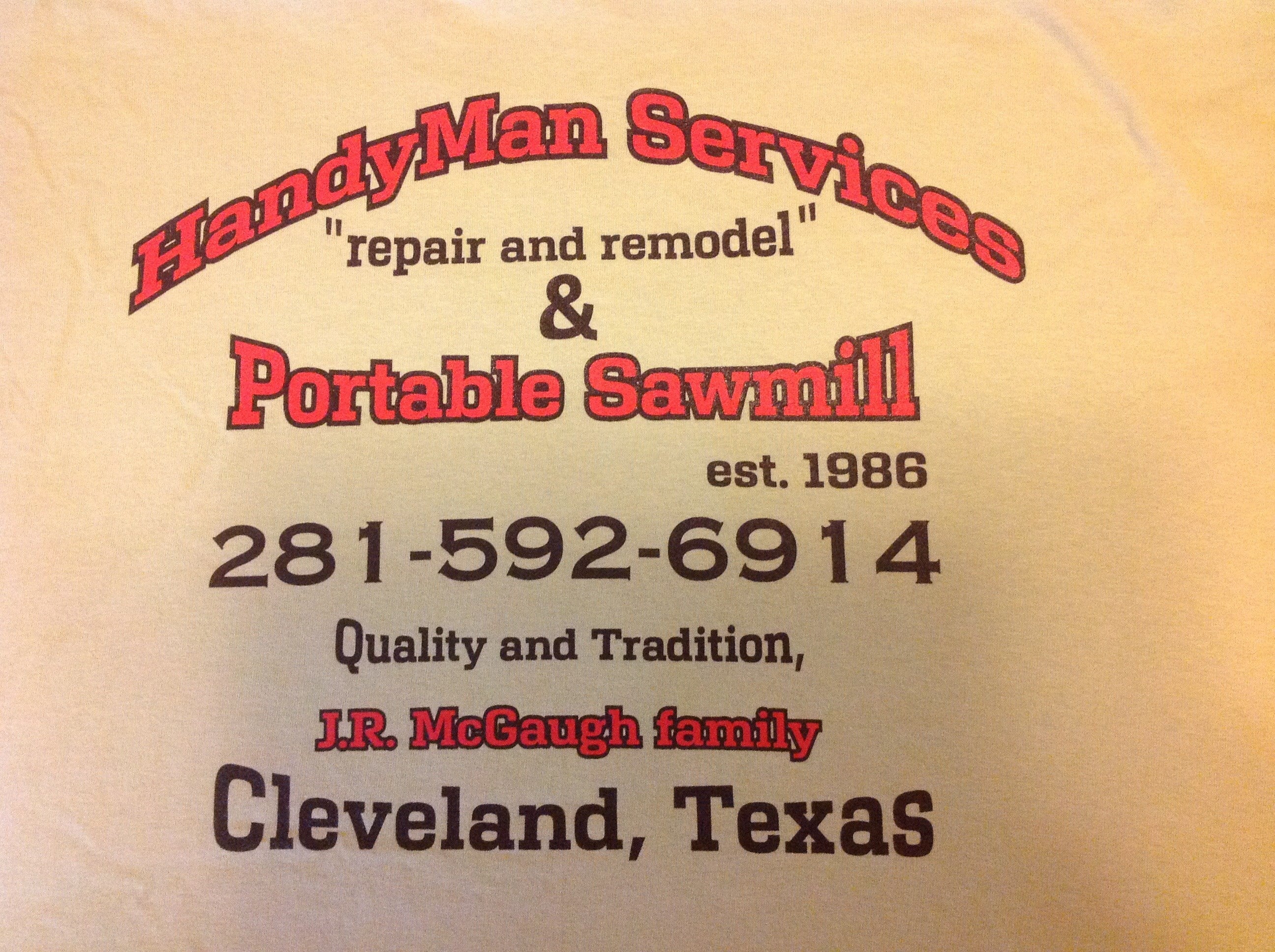 Avatar for John Ray McGaugh Handyman Services