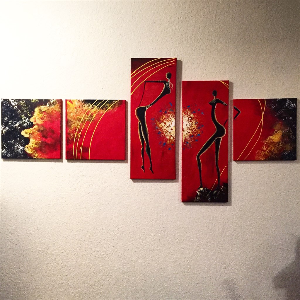 Modern Abstract Oil Painting 5-piece set