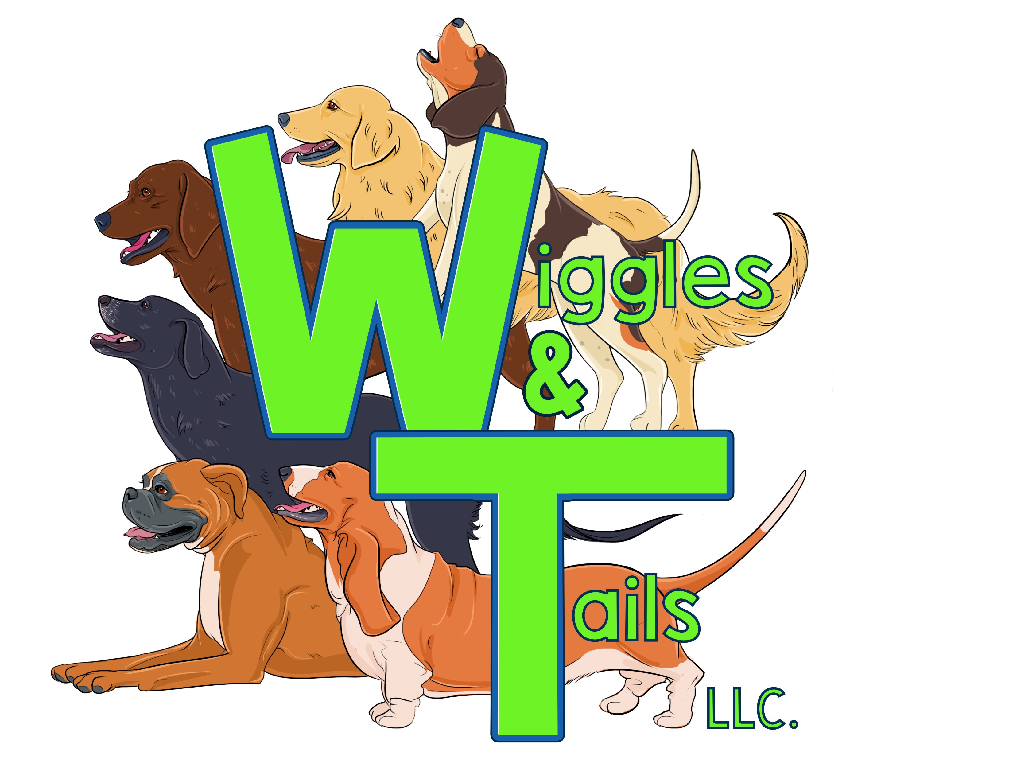 Logo for Wiggles & Tails Dog Walking