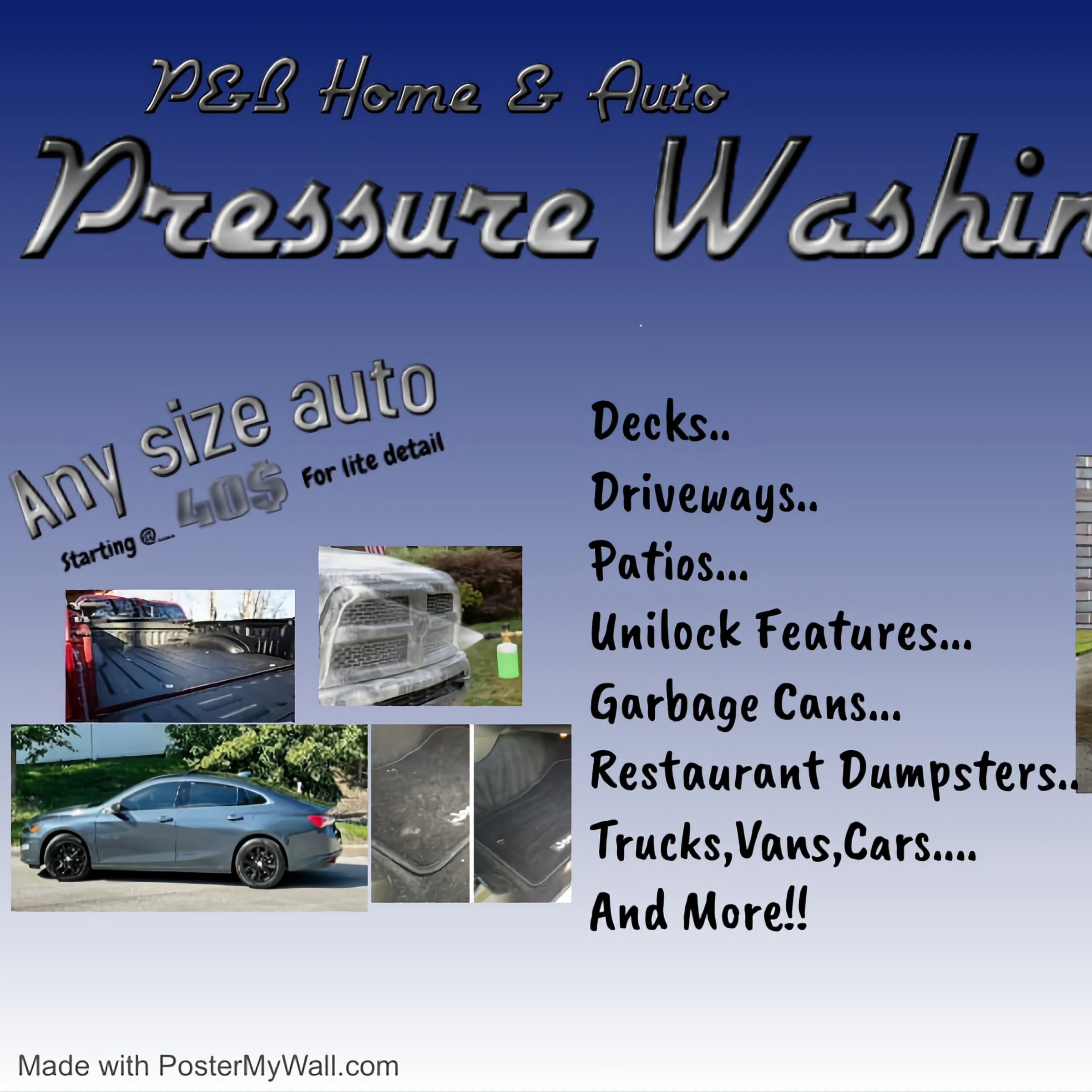 Avatar for P&B Home and Auto Pressure Wash