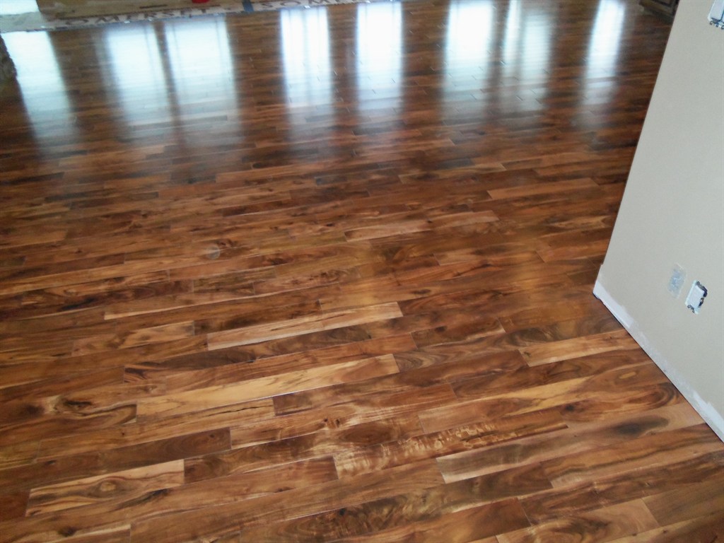 Acacia wood floor