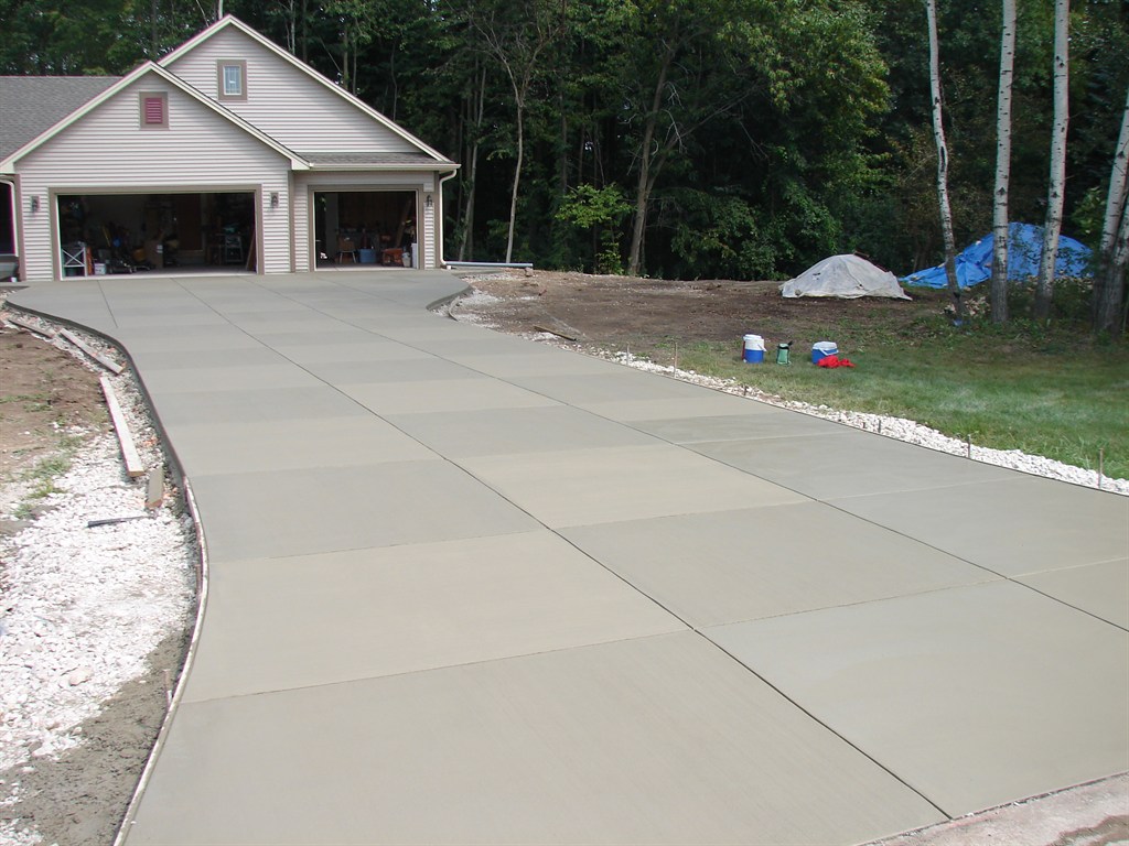 Checker board driveway