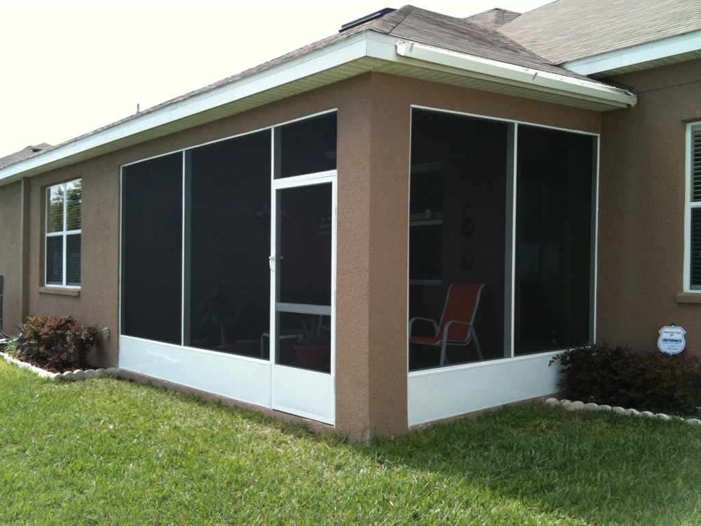 Existing patio enclosure.