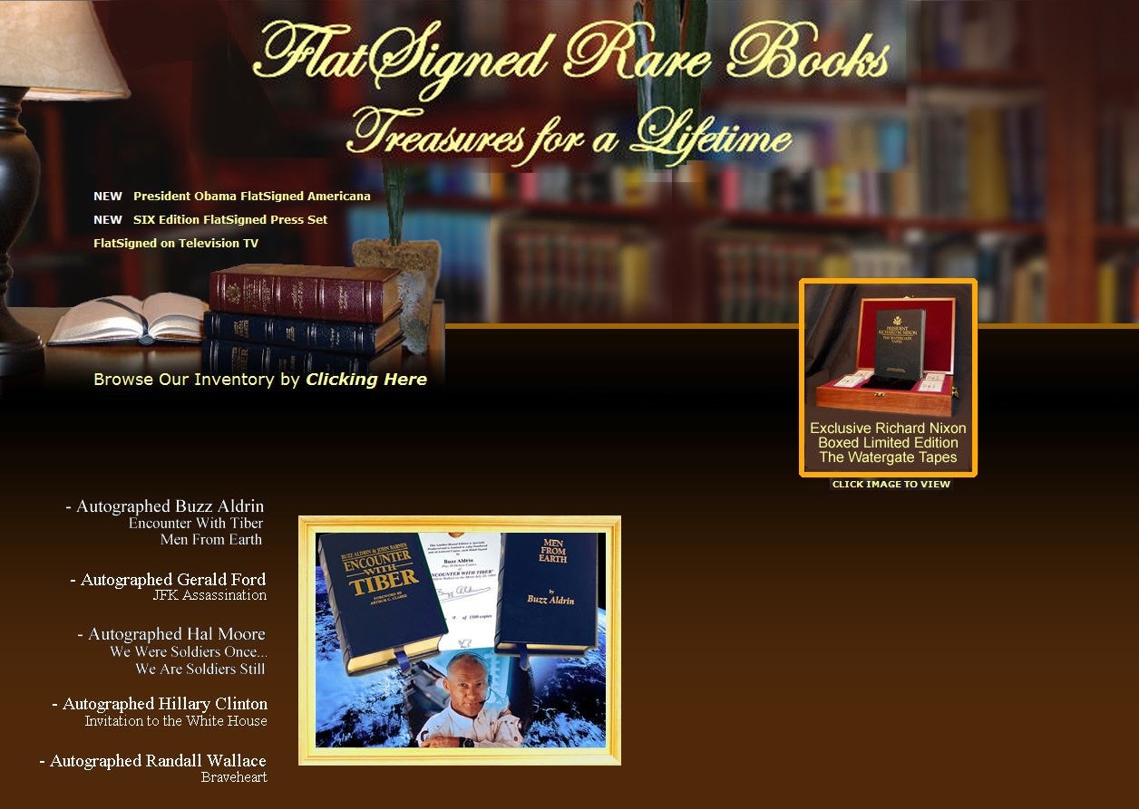 FlatSigned Press Rare & Autographed Books logo