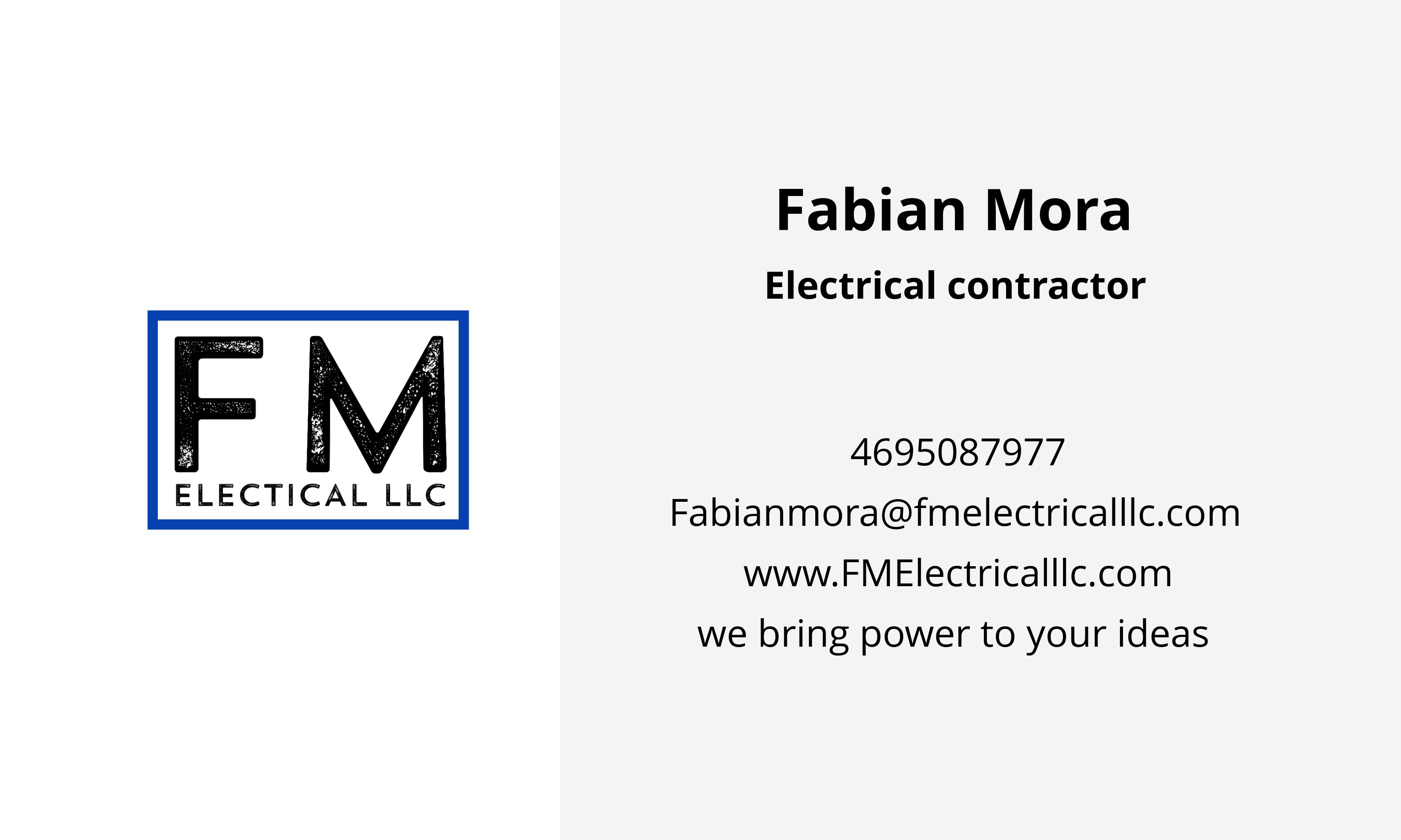 Logo for FM Electrical