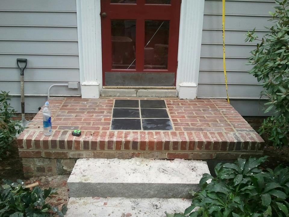 Slate Insert and Stoop Install