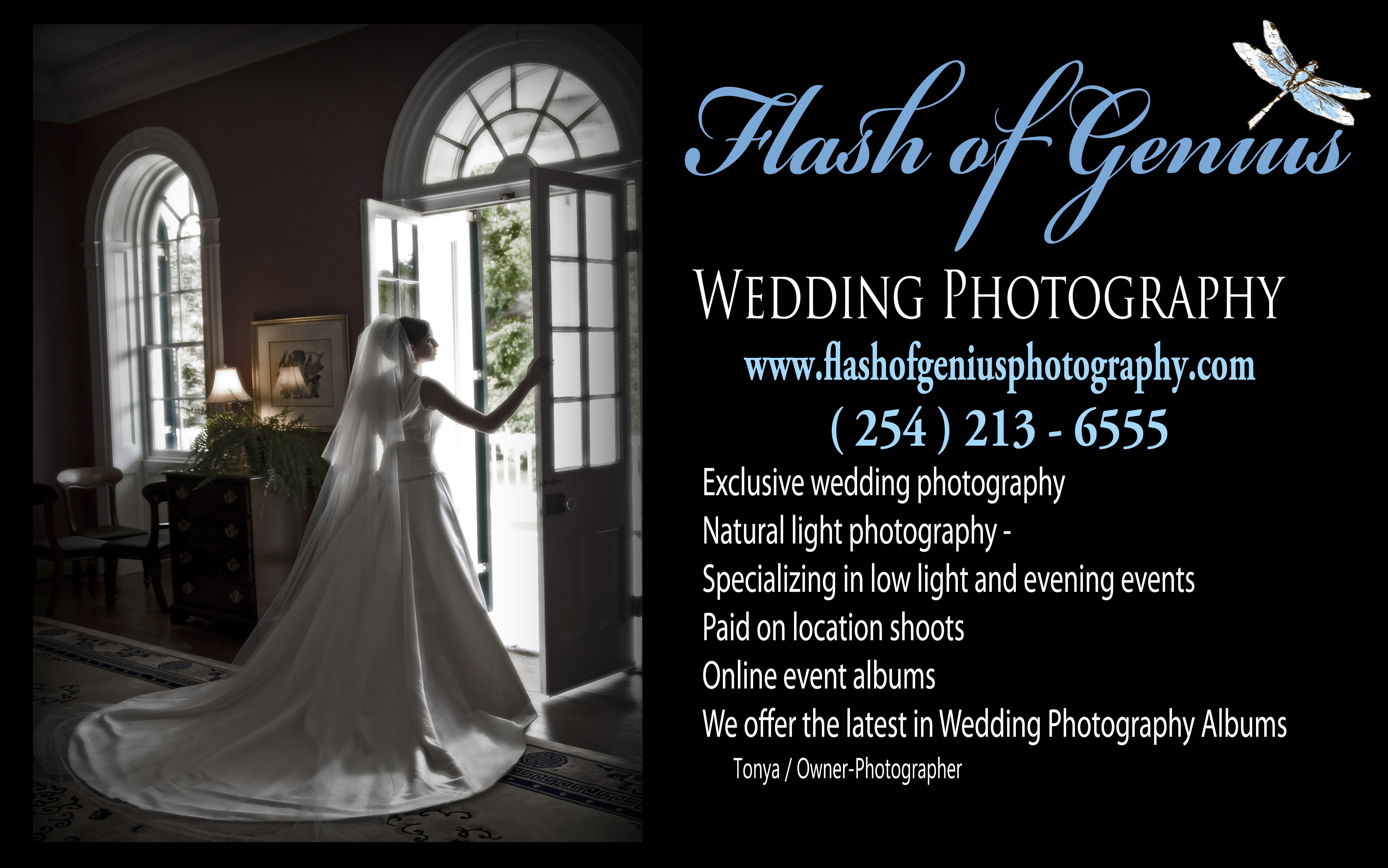 Flash of Genius Photography logo