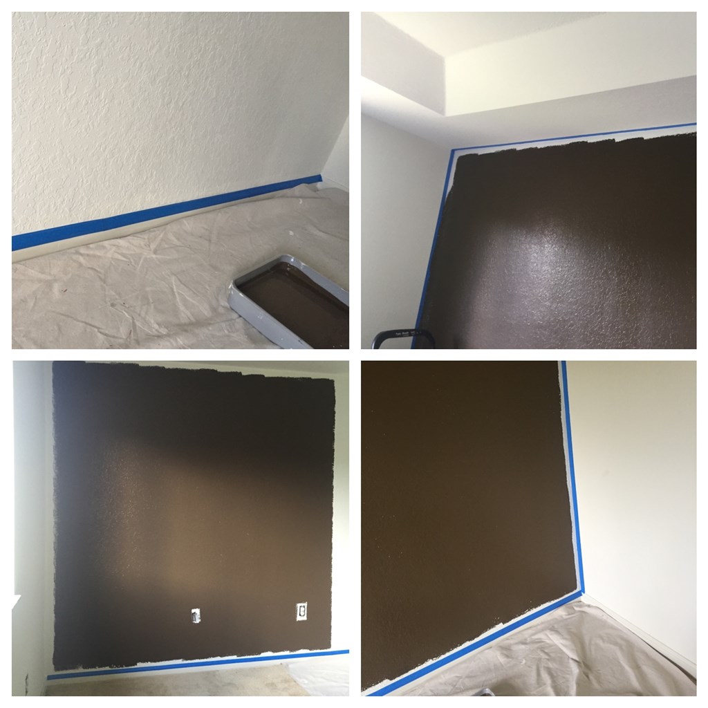 Brown Accent Wall