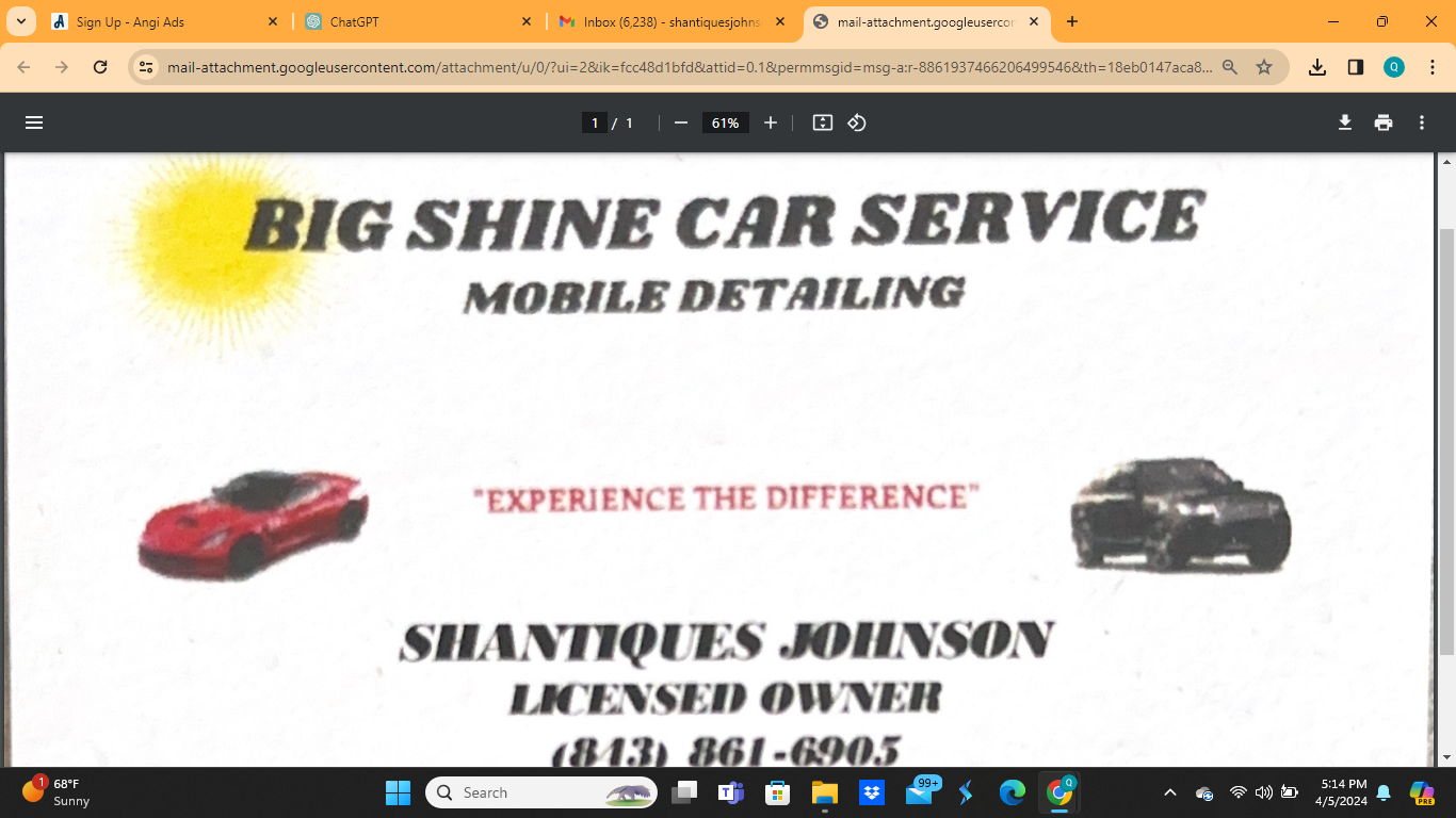 Avatar for Big Shine Car Service