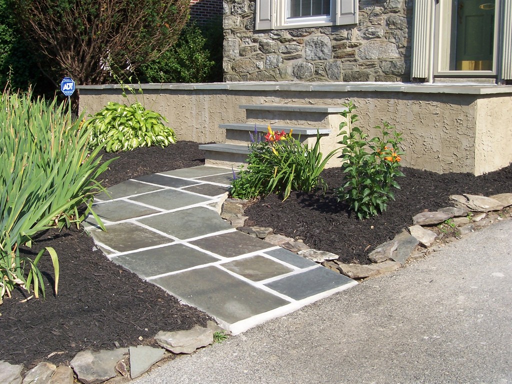 Patio, steps, and walkway
