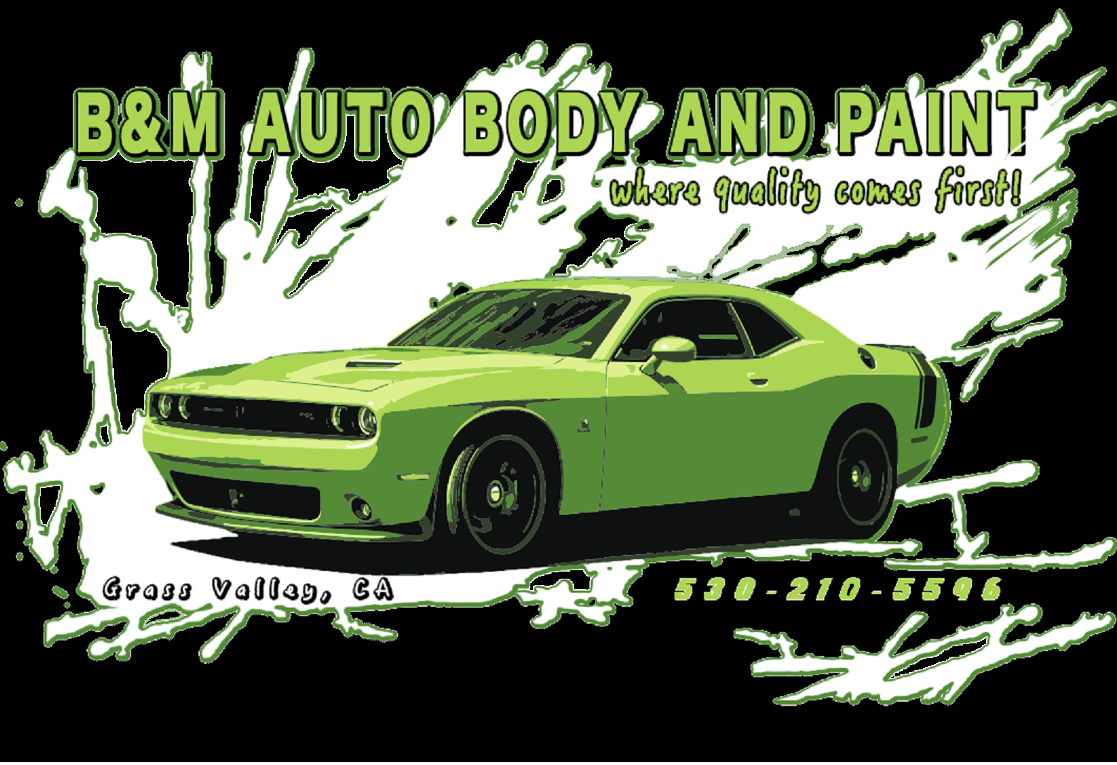 B & M Auto Body and Paint logo