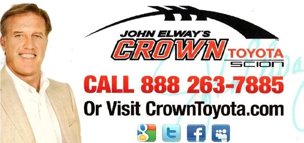 Logo for John Elway's Crown Toyota Scion