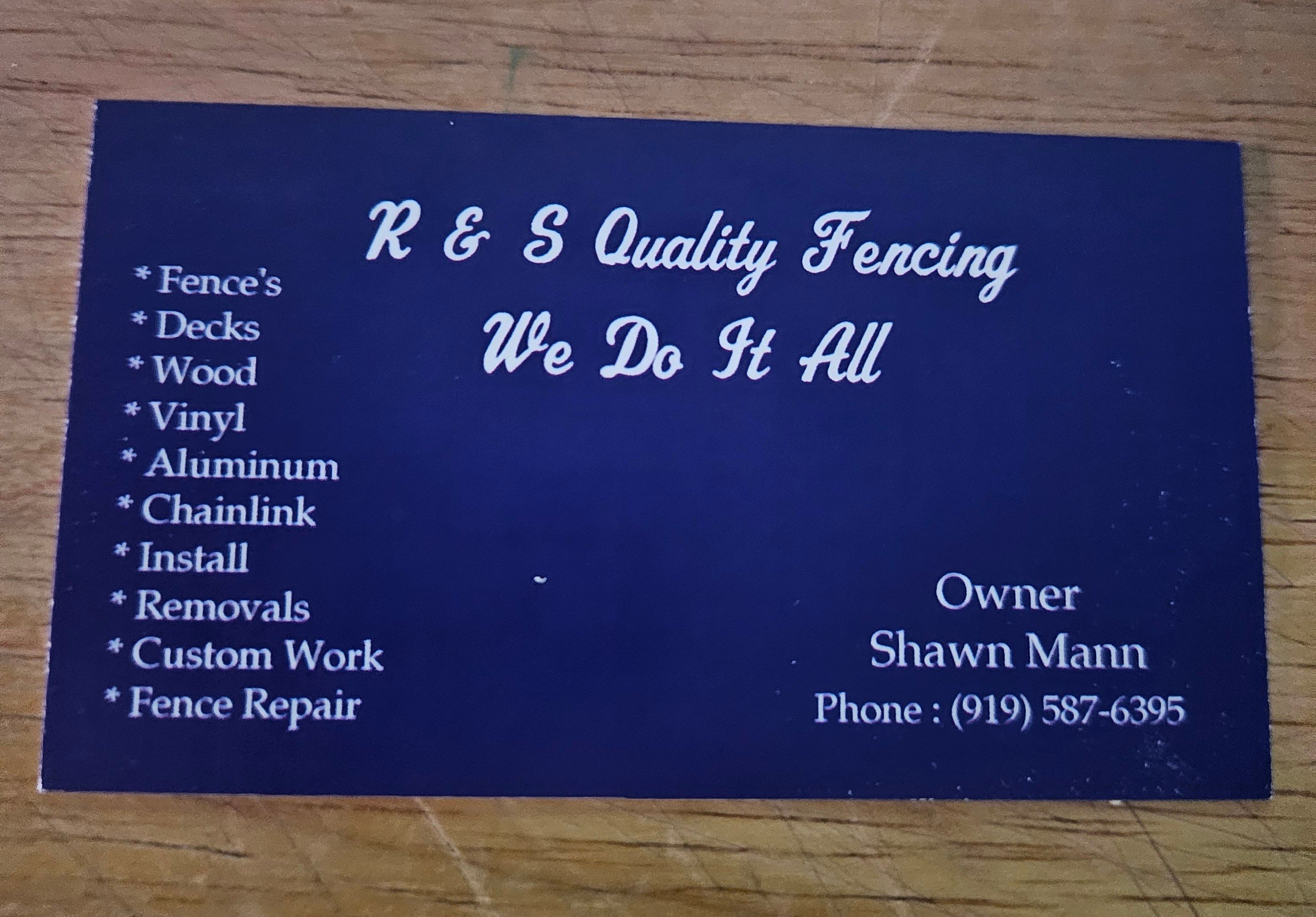 Avatar for R&S Quality Fencing