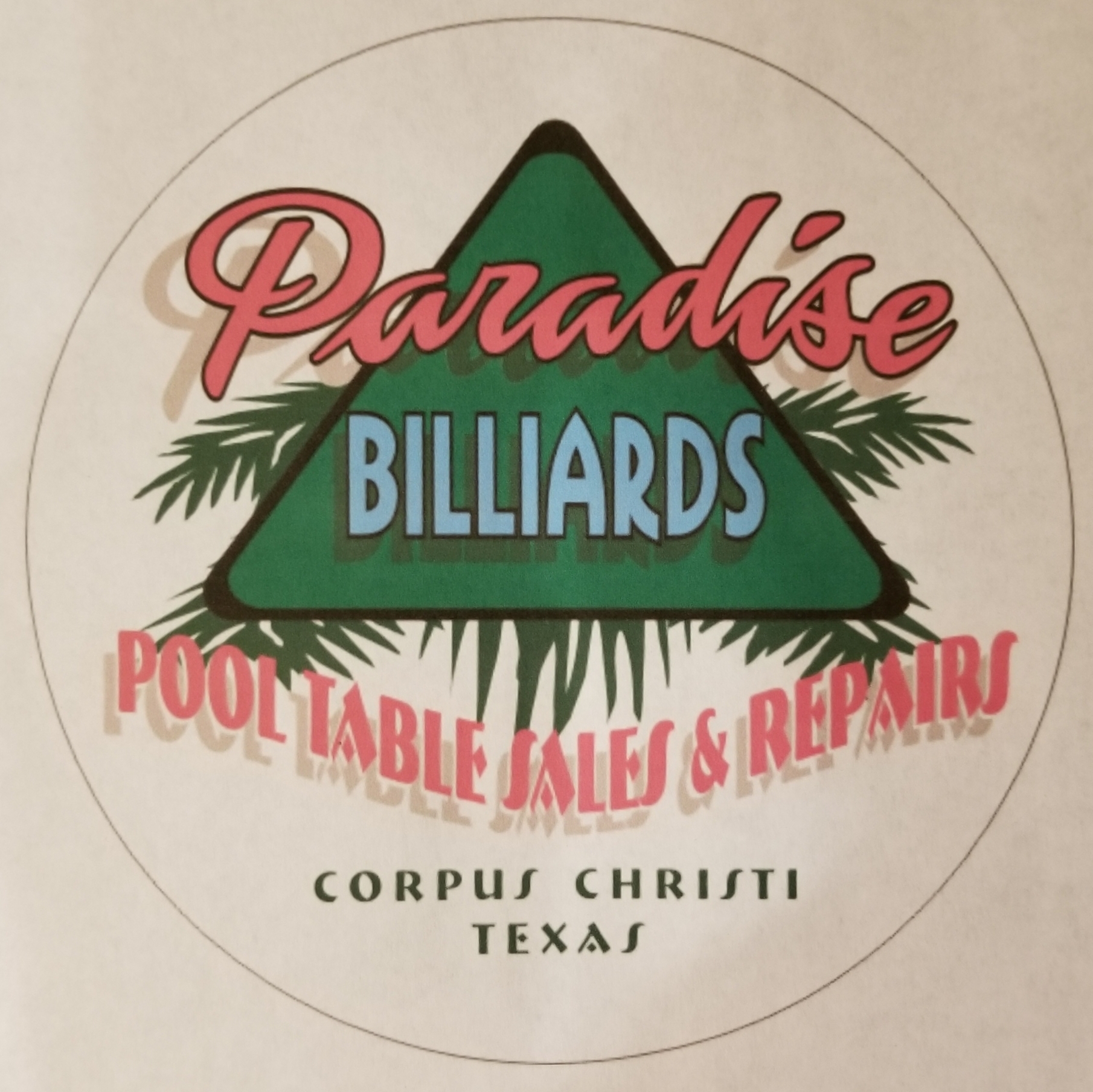 Paradise Pool & Billiards logo