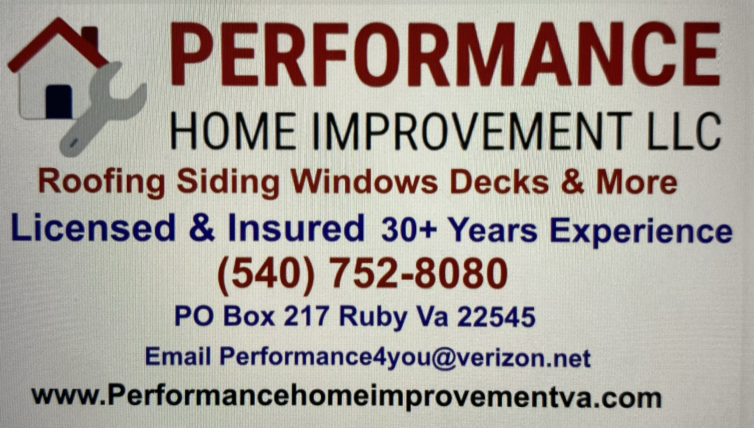 Logo for Performance Home Improvement