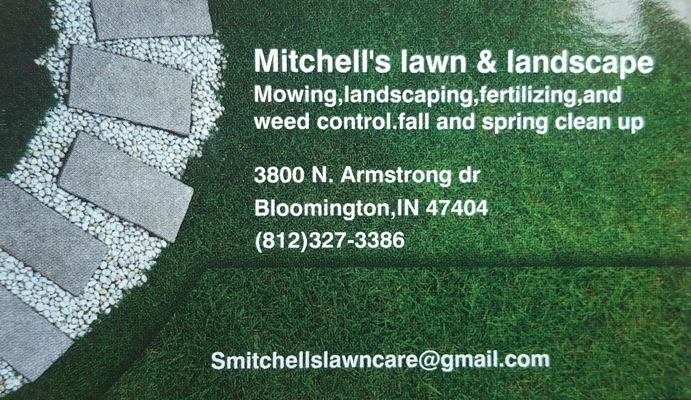 Mitchell's lawn and land scape logo