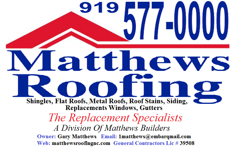 Logo for Matthews Roofing
