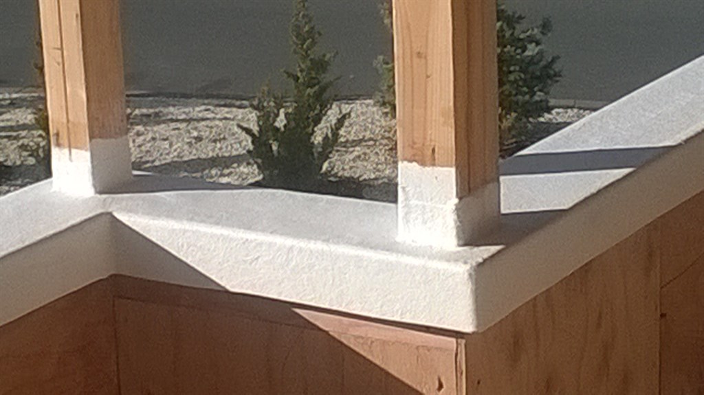 Fiberglass rail caps.