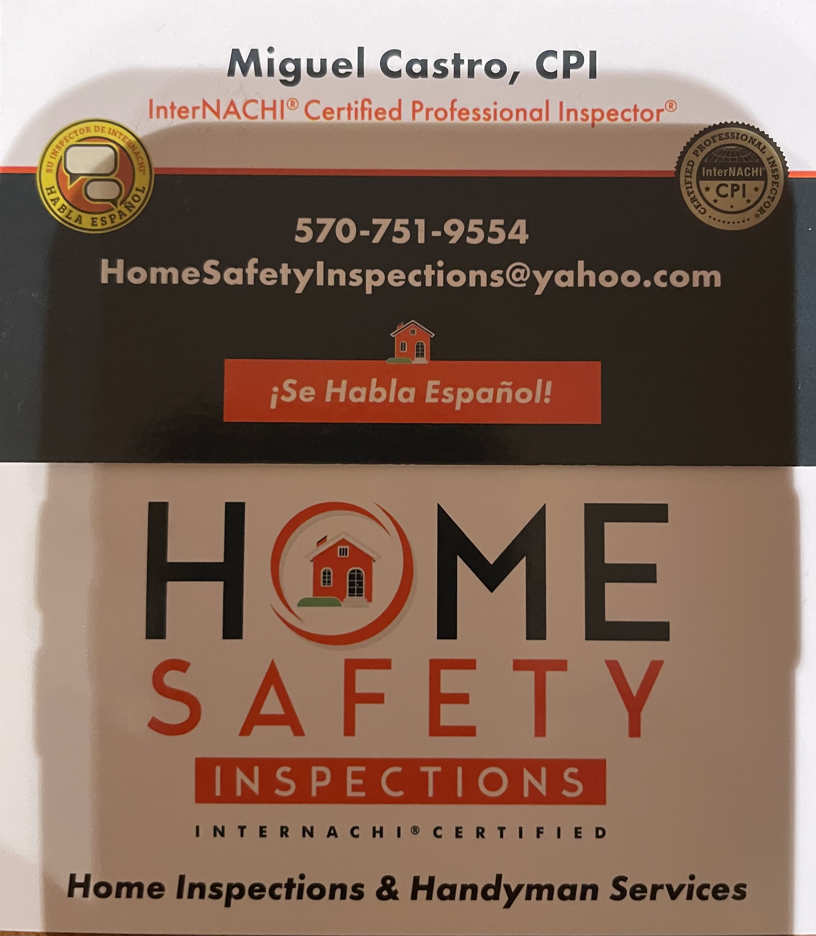 Home safety inspection and handyman service  logo