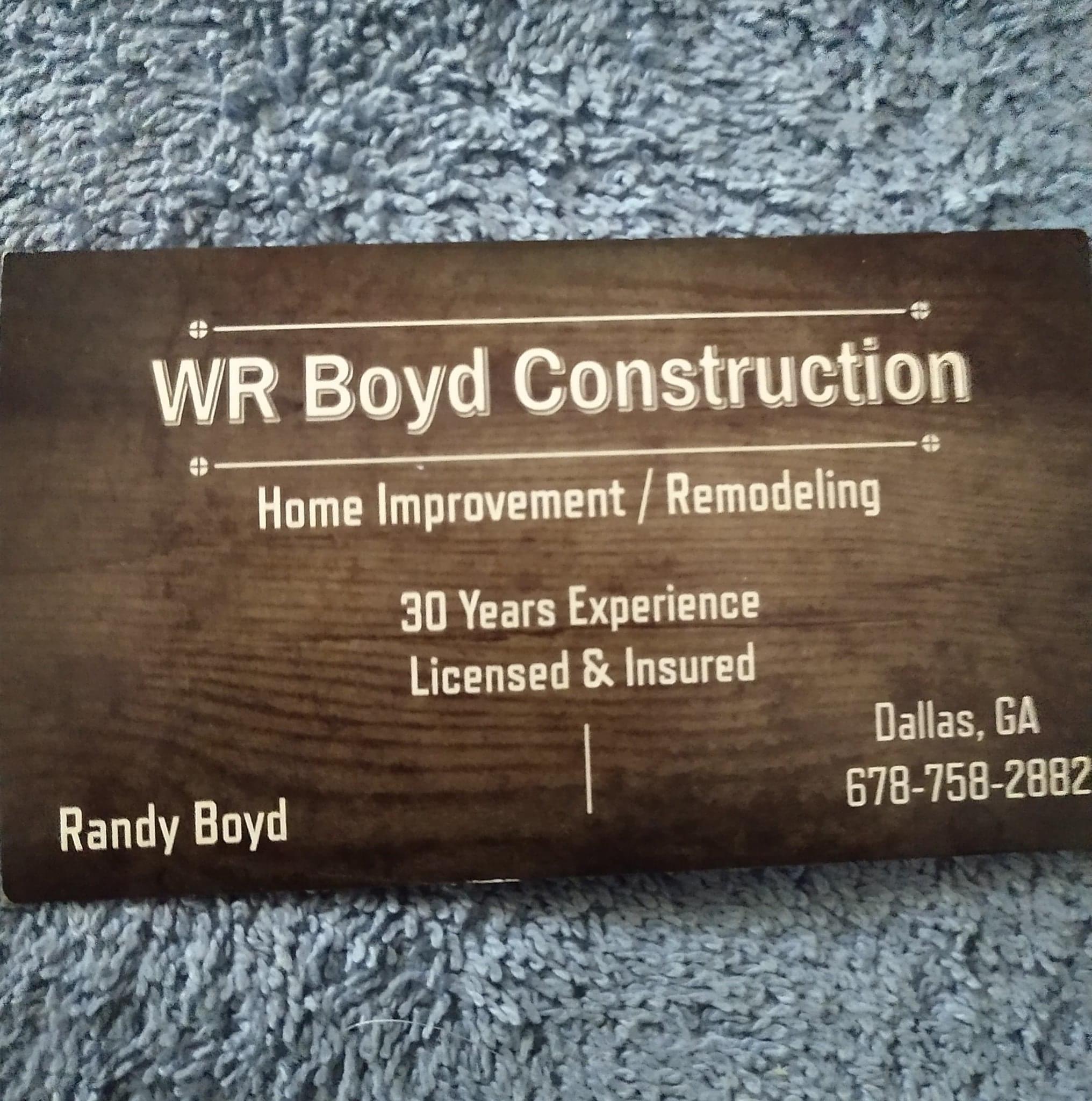 Avatar for WR Boyd Construction