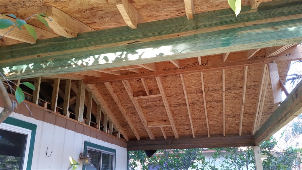 Patio cover and deck