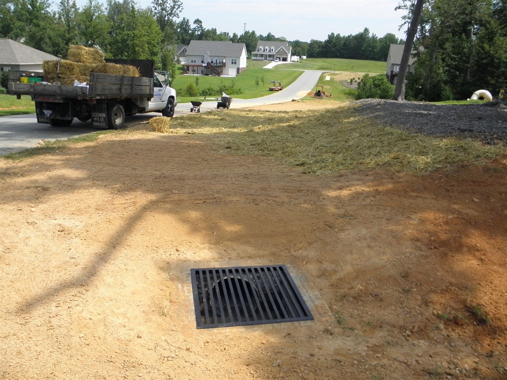 Finished catch basin