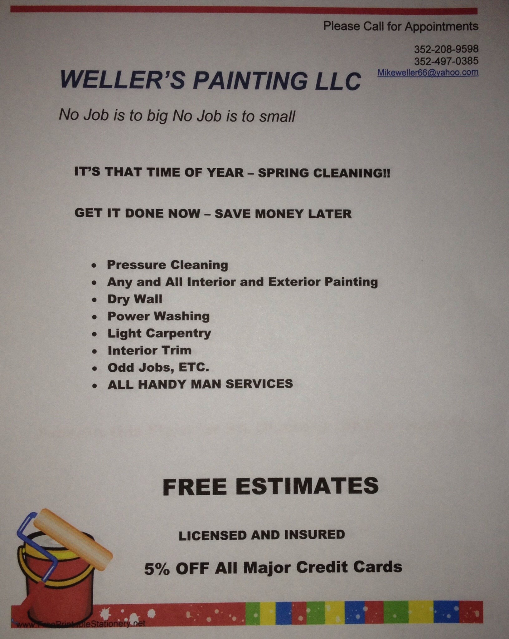 Weller's Painting LLC logo