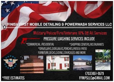 Finish First Mobile Detailing And Powerwashing  logo