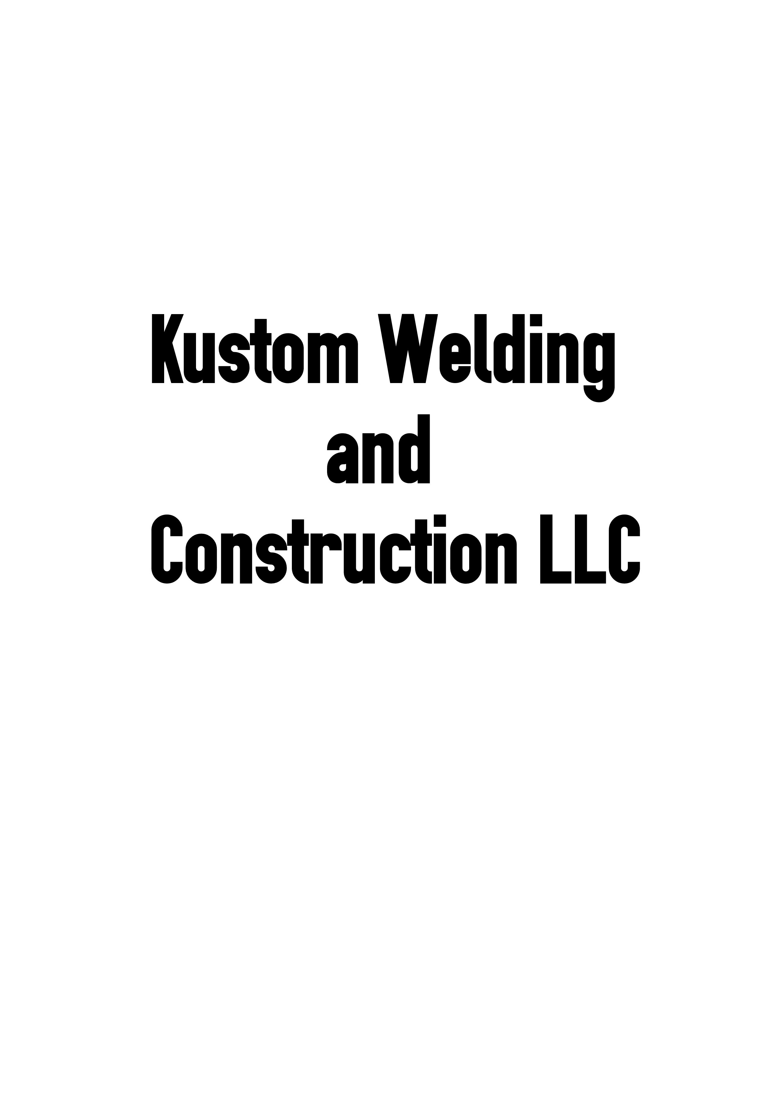 Kustom Welding and Construction logo