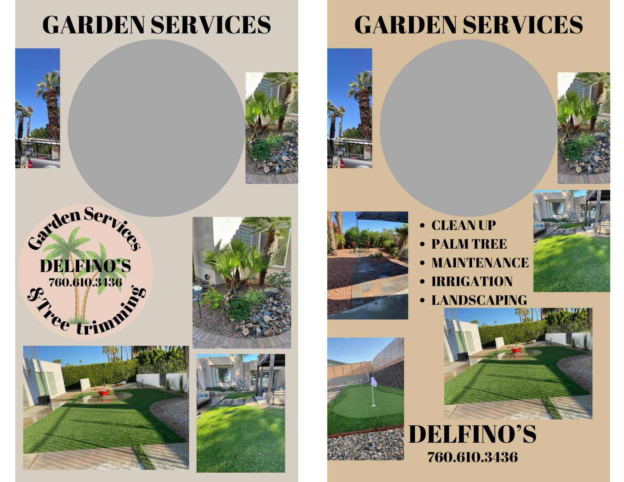 Logo for Delfino's Garden Service & Tree Service