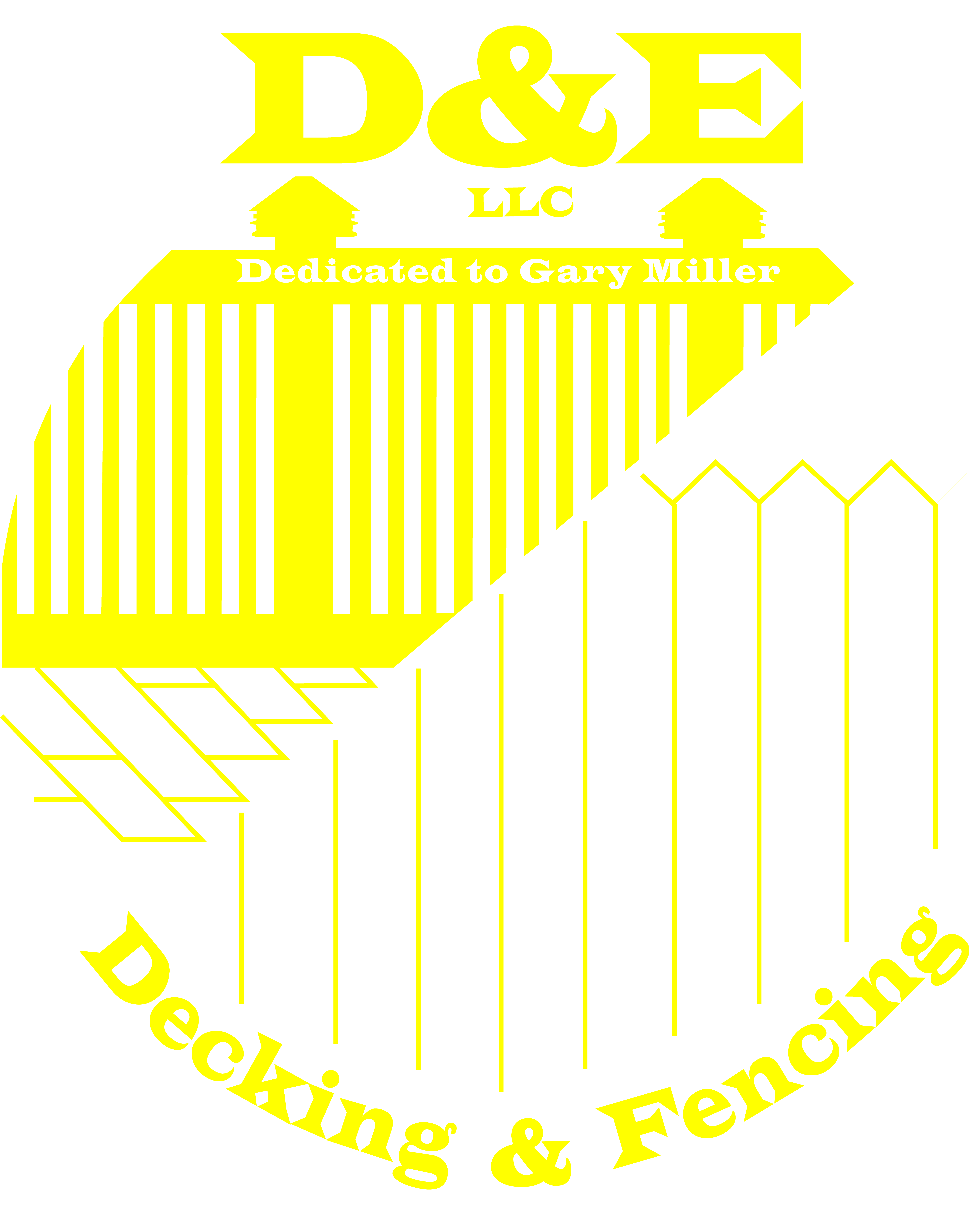 D&E Decking and Fencing LLC  logo