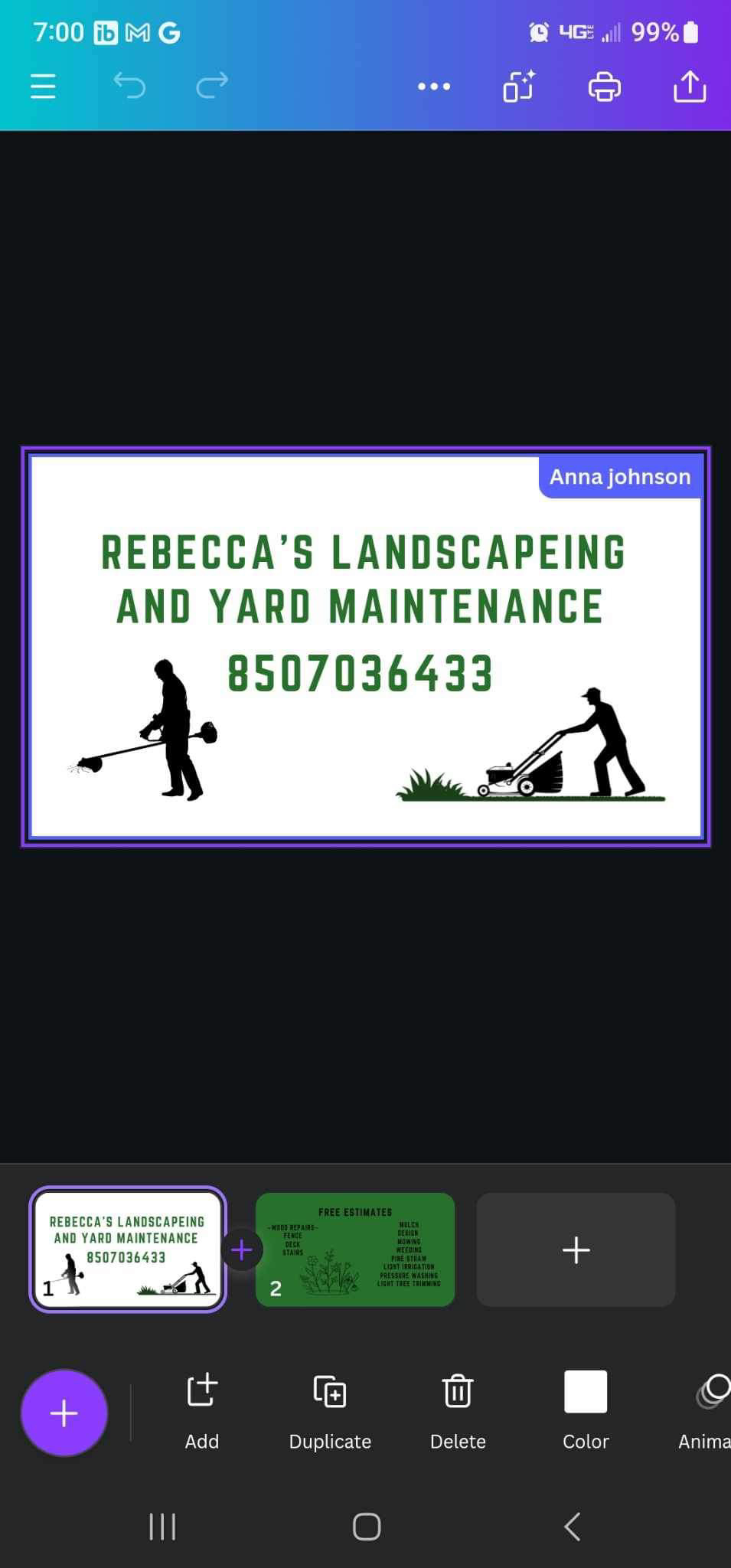 Avatar for Rebeccas landscaping and maintenance 